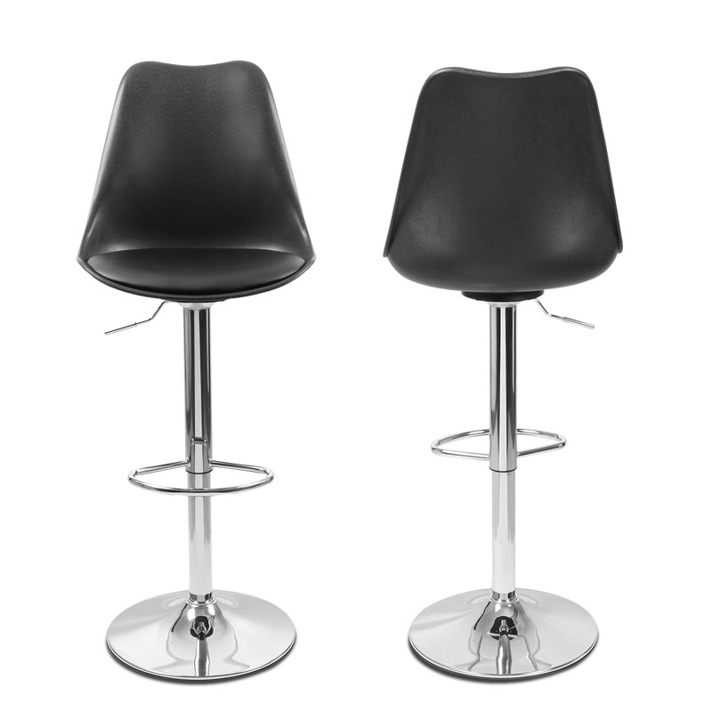 Orren Ellis Avawatz Swivel Adjustable Height Bar Stool & Reviews Wayfair